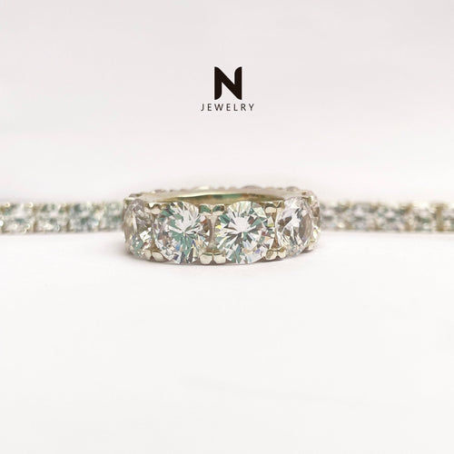 Crystal Line — Anillo Plata 950 - nativosjewelry