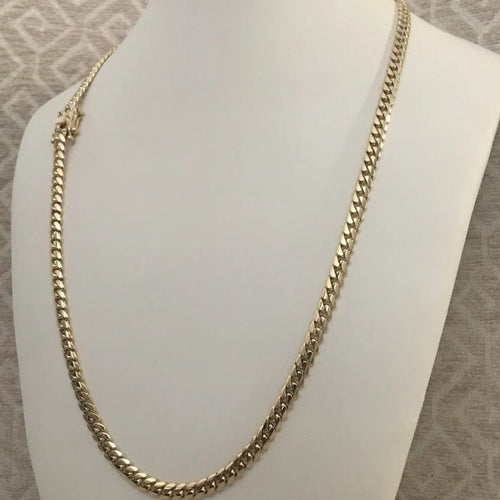 Cadena Cubana de Oro 18k 4mm 40gr - nativosjewelry