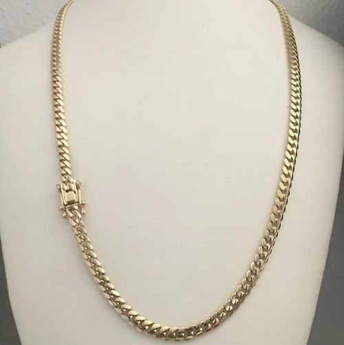 Cadena Cubana de Oro 18k 4mm 40gr - nativosjewelry