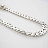 Thumbnail for Cadena Cubana de Plata ley 999 12mm 60cm - nativosjewelry