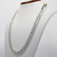 Thumbnail for Cadena Cubana de Plata ley 999 12mm 60cm - nativosjewelry