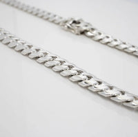 Thumbnail for Cadena Cubana de Plata ley 999 12mm 60cm - nativosjewelry