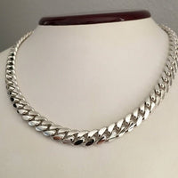 Thumbnail for Cadena Cubana de Plata ley 999 9mm 55cm - nativosjewelry