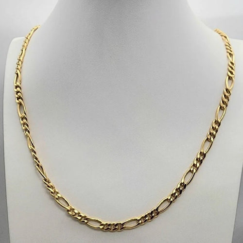 Cadena de Oro 18k modelo Figaro - nativosjewelry