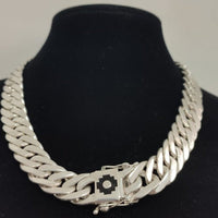 Thumbnail for Cadena de Plata 950 Malla 15mm 50cm - nativosjewelry