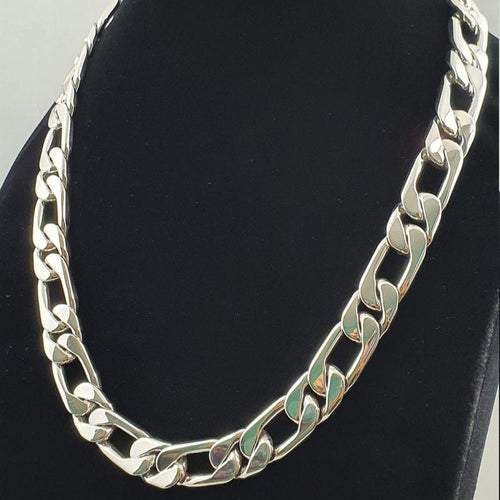 Cadena de Plata 950 modelo Figaro 1x1 240 gr - nativosjewelry