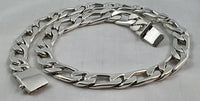 Thumbnail for Cadena de Plata ley 950 1x1 13mm 60cm - nativosjewelry