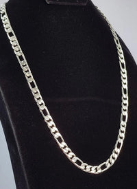 Thumbnail for Cadena de Plata ley 950 Fígaro 6mm 50gr - nativosjewelry