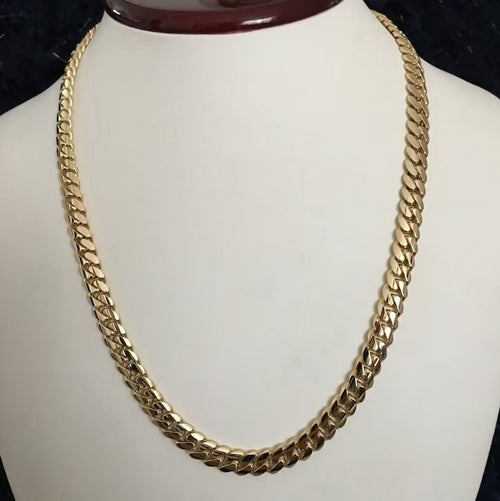 Cadena Miami Cuban Link de Oro 18k 70 gramos 7mm 55cm - nativosjewelry
