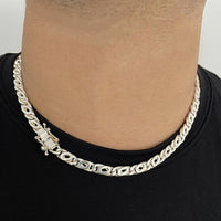 Thumbnail for Cadena Mónaco de Plata 950 para Hombre 6mm 50cm - nativosjewelry