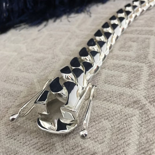 Cuban Titan 20mm — Silver Cuban Bracelet 999 (21cm / 8.5”) - nativosjewelry