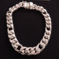Thumbnail for Fígaro Fortaleza 9mm — Silver Bracelet 950 (21cm) - nativosjewelry