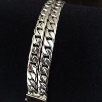 Thumbnail for Lomo Doble Titan 20mm — Silver Bracelet 950 (21cm) - nativosjewelry