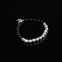 Thumbnail for Ónix Fortaleza — Onyx Beaded Bracelet with Silver 950 - nativosjewelry