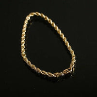 Thumbnail for Pulsera de Oro 18k modelo Rope 2mm - nativosjewelry
