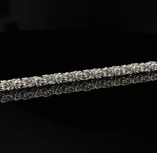 Punto Peruano Tradición 3mm — Silver Bracelet 950 - nativosjewelry