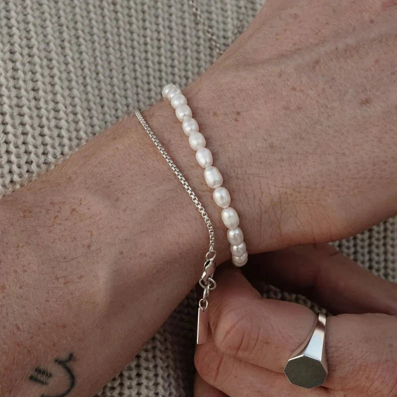 Pulsera Perlas de Río regulable - nativosjewelry
