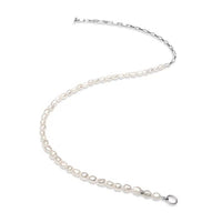Thumbnail for Perlas de río con cadena forcet plata 950 - nativosjewelry