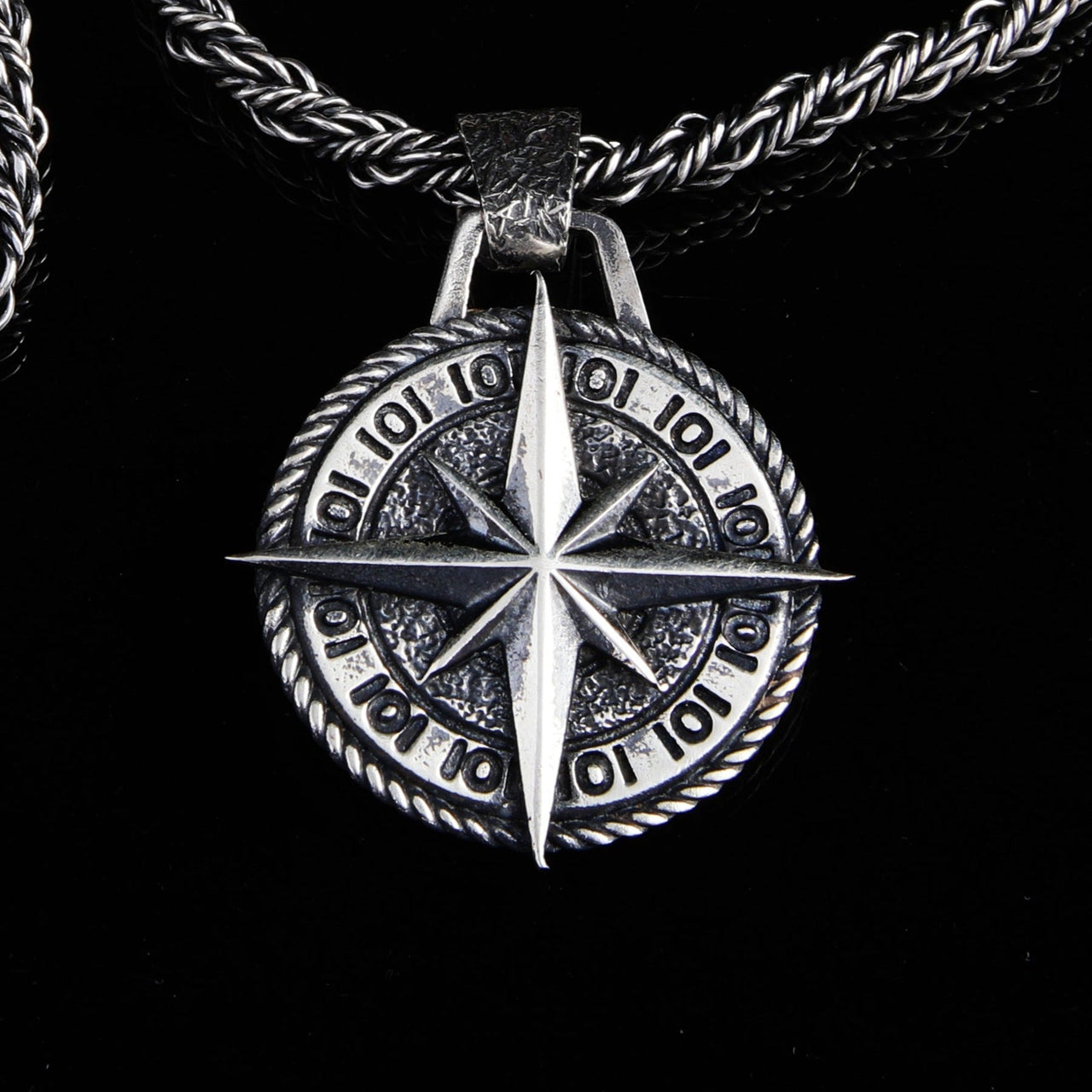 Dije North Star Plata 950 - nativosjewelry