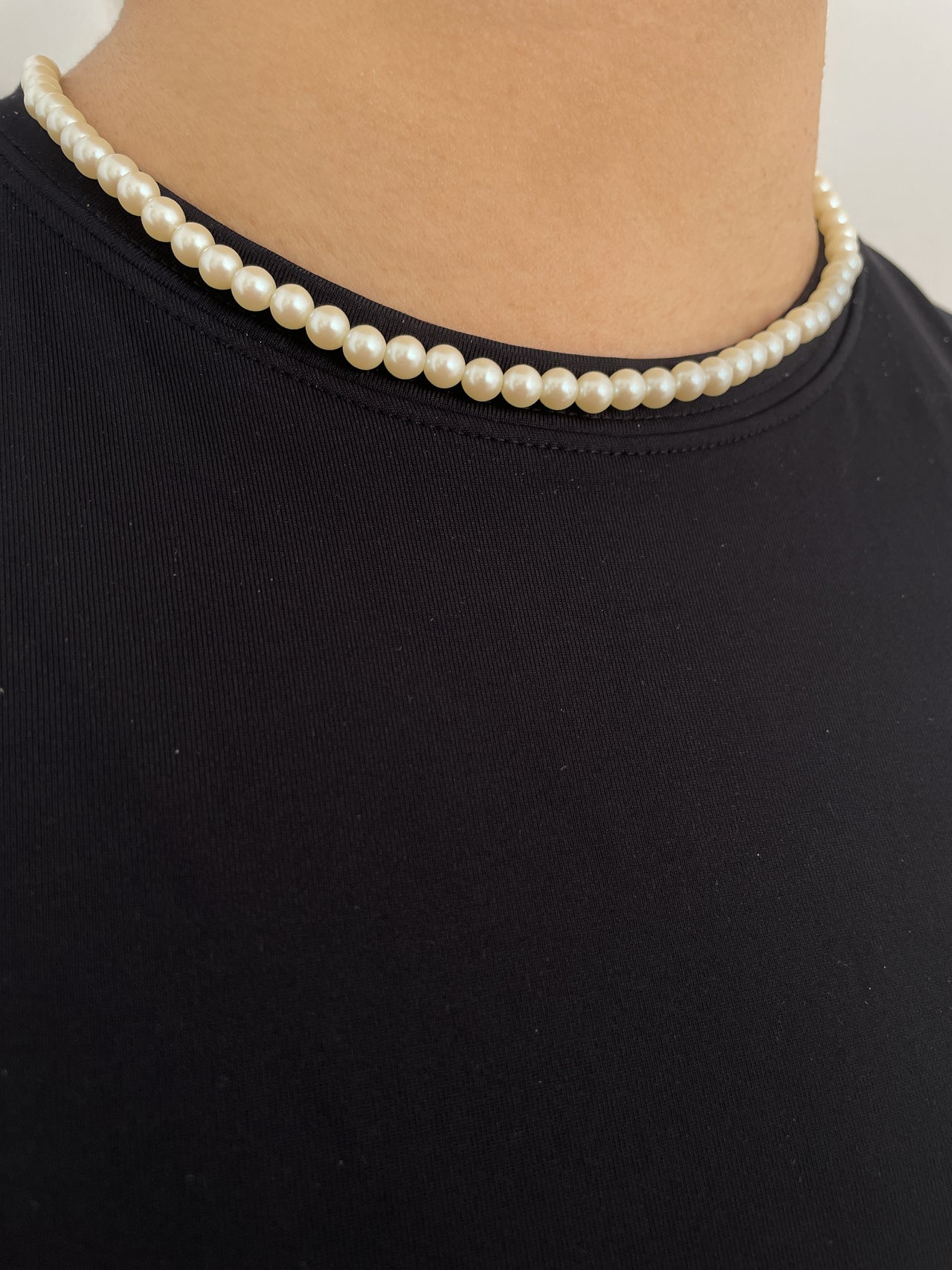 Collar de Perlas Checas con broche de plata