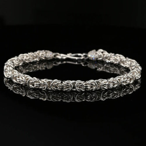 Punto Peruano Tradición 3mm — Silver Bracelet 950