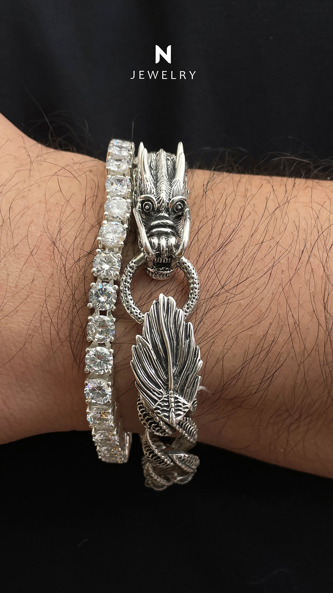 Brazalete Dragón de Plata 950